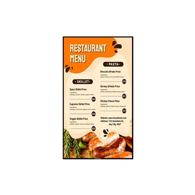 55 "4 কে ডিজিটাল মেনু বোর্ড